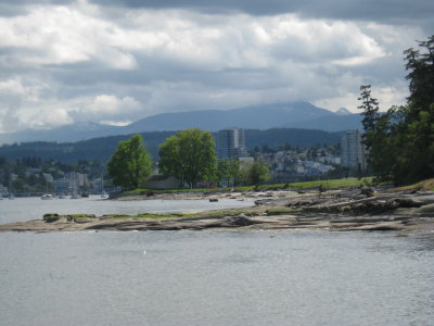 Looking west, across to Nanaimo.