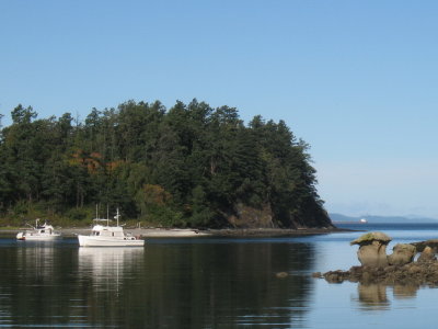 Fox Cove detail; note weathered sandstone formation.