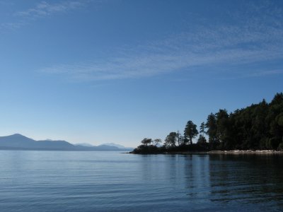 From our pocket beach, set in the south wall of the major cove on Tent.
