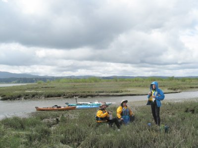 Russian Island is huge, with myriads of these little rises and small waterways crossing it,.