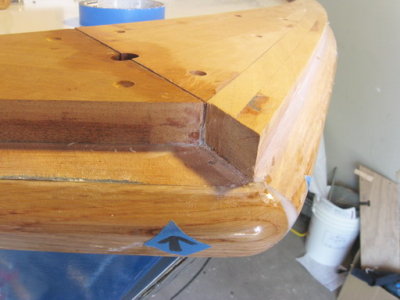 After a little chisel work, it's ready for a test fit of the starboard piece. I'm ready for that!