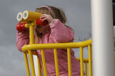 Heather on look out duty