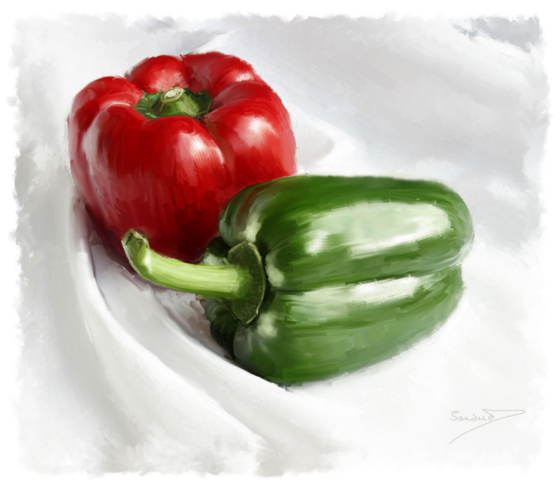 Red & Green Peppers