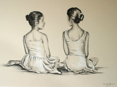 Dancers Sitting