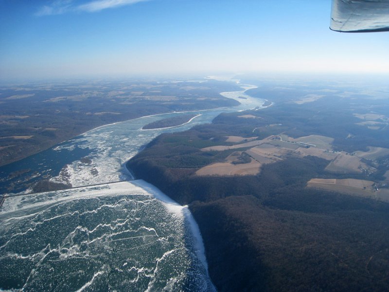 Icy Susquehanna River