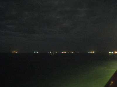 Harbor at night