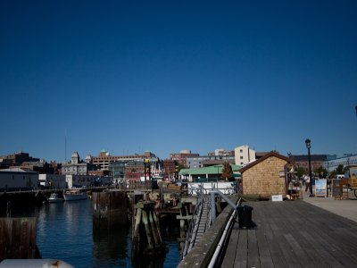 Blue Sky over the harbor