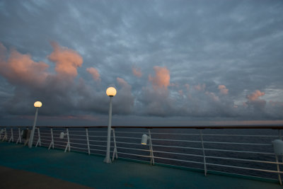 Finally some sun as we leave