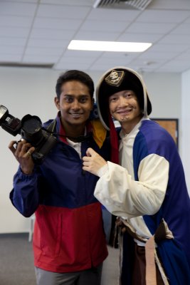 Ship's photographers pose