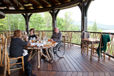 Lake Placid Lodge lunch