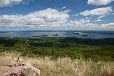 Bar Harbor and Frenchman's Bay from Cadillac Mountain