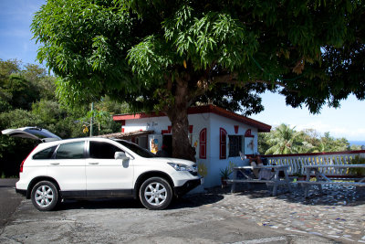 Our ride and breakfast spot