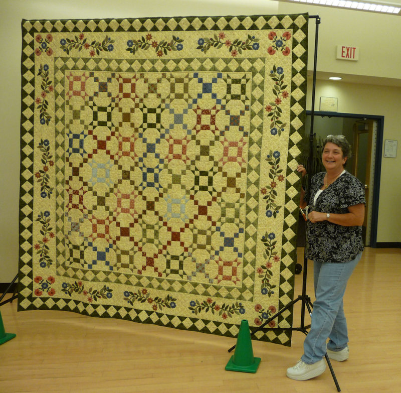 Raffle Quilt Winner Debra Loeser, Sept 2010