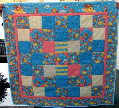 Baby Quilt with Cows
