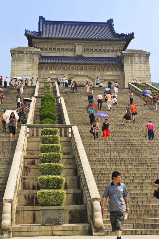 392 steps up the Mausoleum