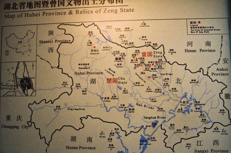 map of Hubei province, China