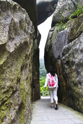 narrow passage, Tianzhu mountain