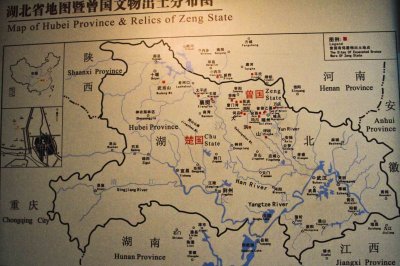 map of Hubei province, China