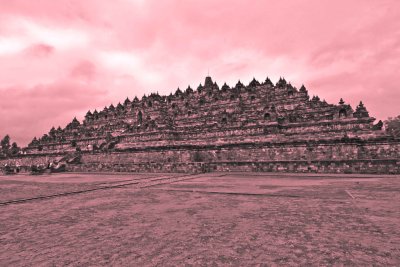 Borobudur from a distance