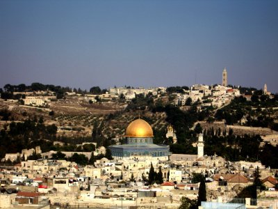 Premire vue sur la cit de Jrusalem