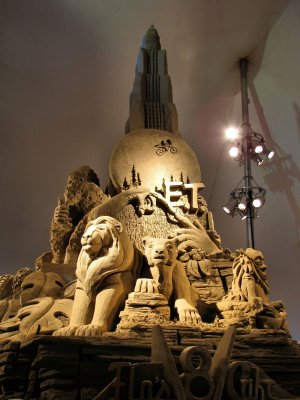 Sculpture sur sable - The Lion King - ET