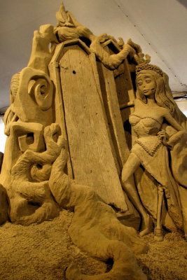 Sculpture sur sable - Beetlejuice