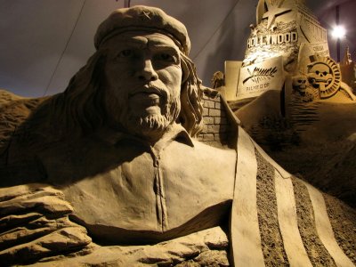 Sculpture sur sable - Che Guevara