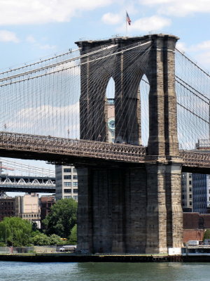 Zoom sur le pont de Brooklyn