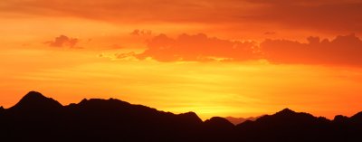 LAS CRUCES NEW MEXICO - SUNSET SEEN FROM ORGAN MOUNTAINS OF WEST MOUNTAINS (10).JPG