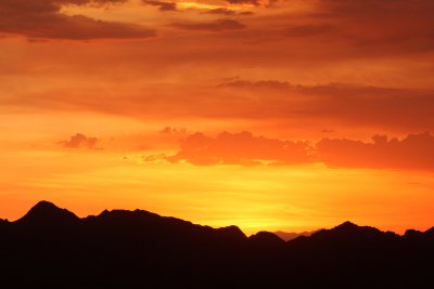 LAS CRUCES NEW MEXICO - SUNSET SEEN FROM ORGAN MOUNTAINS OF WEST MOUNTAINS (11).JPG