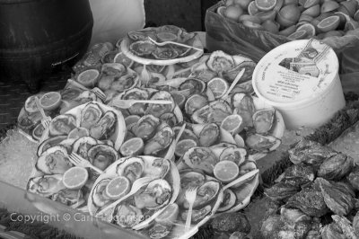 oyster on the half shell