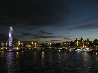 From Waterloo Bridge looking West.