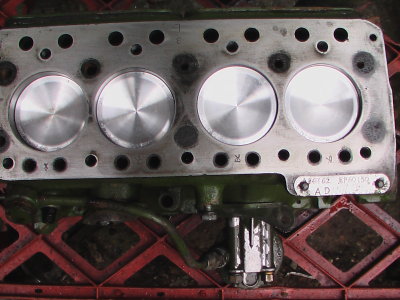 BMC A Series Pistons fitted.