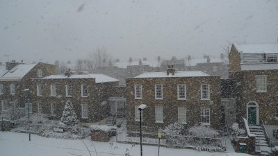 The snow that fell on London Christmas 2010.