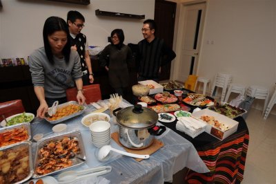 The mastermind of this party is on the left