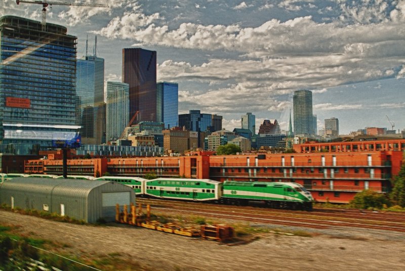 Downtown from the bus