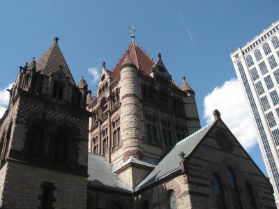 Trinity church in Copley square