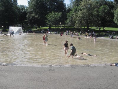 The Frog Pond in Boston Common