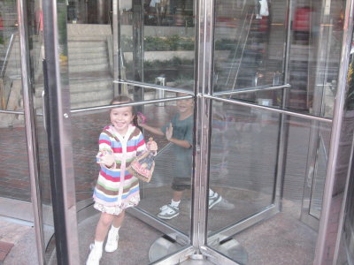 They really liked the revolving doors