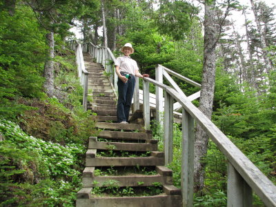 The stairs to Berry Hill.