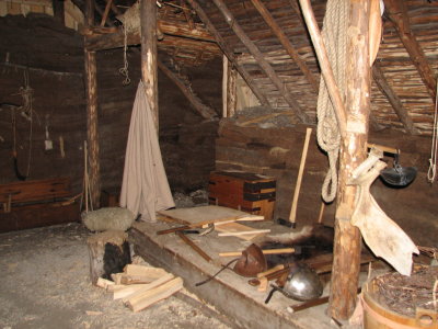 Hut interior