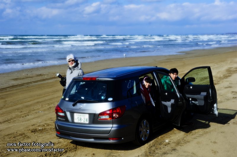 Hakui 羽咋 - 千里浜 beach driveway