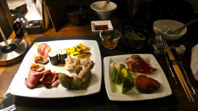 Hokkaido 北海道 - 網走 Abashiri - dinner buffet