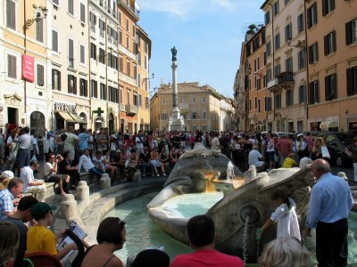 Piazza di Spagna - Bernini Fountain