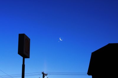 Moon and Venus