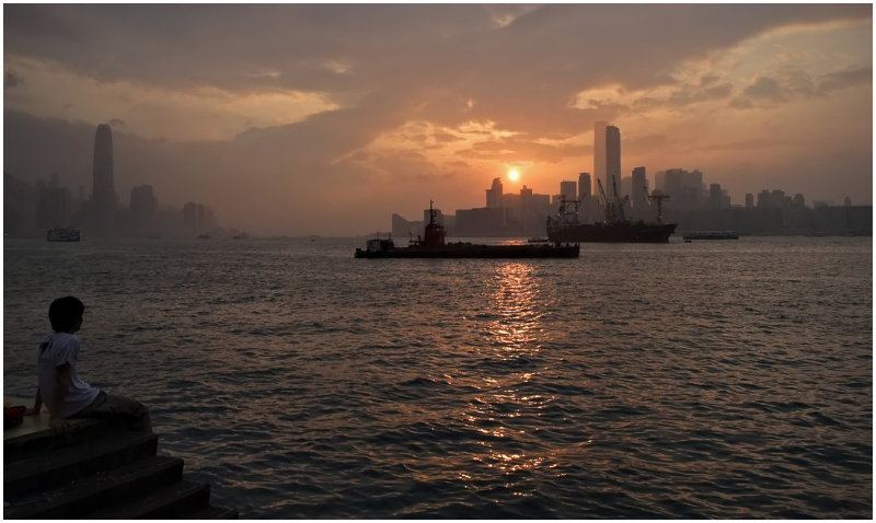 sunset mood of the city...
