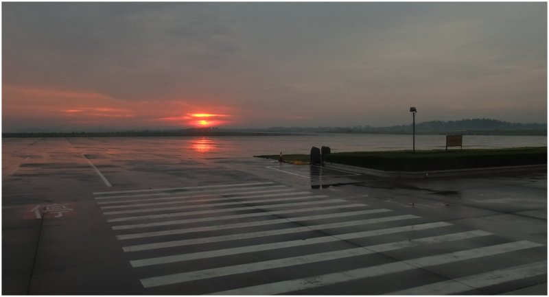 the empty airport