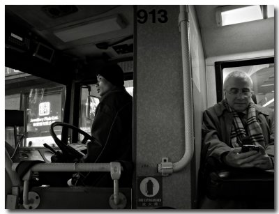 bus driver  & passenger ...