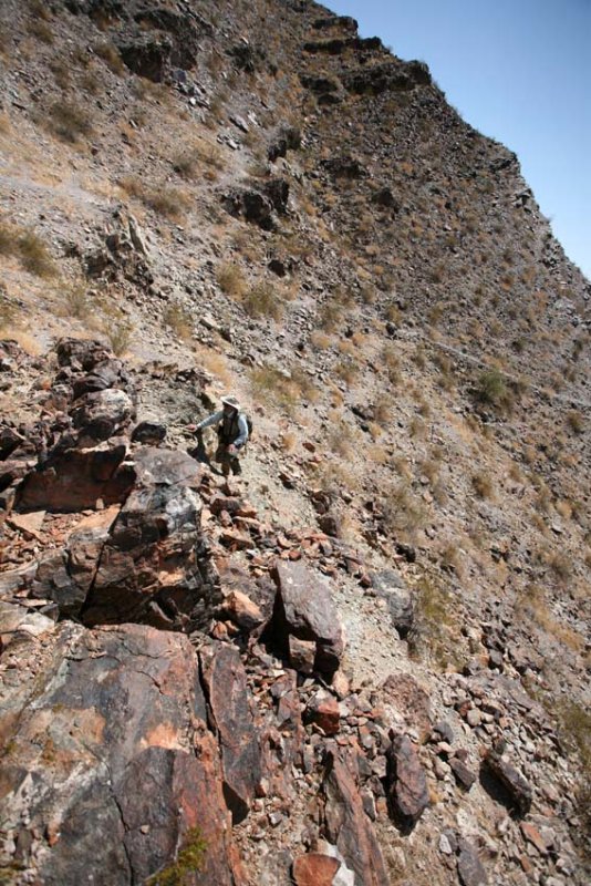 Harold Climbing Crystal Hill (500 ft)