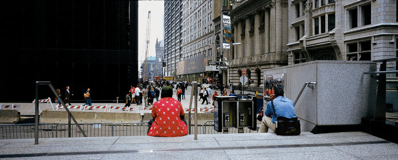 Contemplating the World Trade Center.